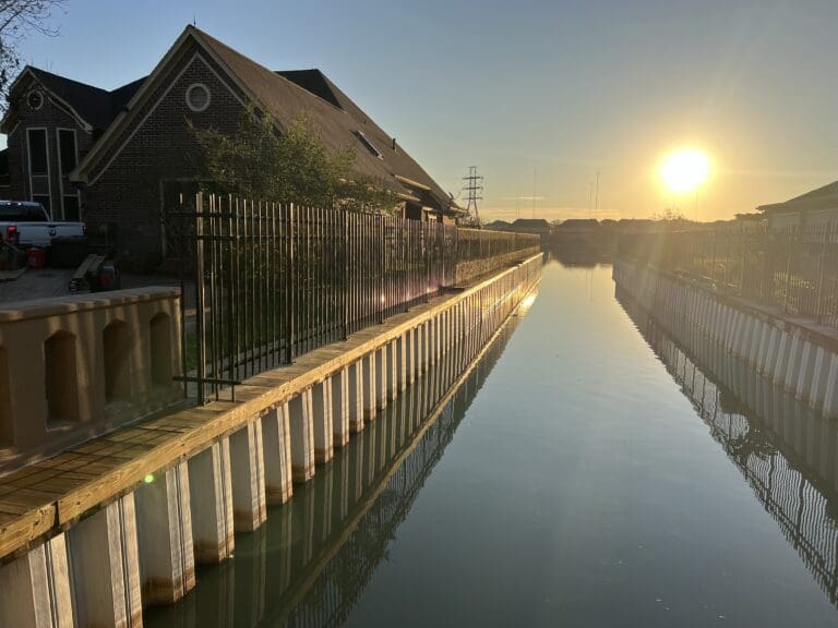 Channel Decking with Vinyl Sheet Piling 03 Gulf Coast Waterfront Solutions